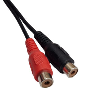 Kit com 10x Chicote RCA para Conversor 4 Fios Vermelho e Preto