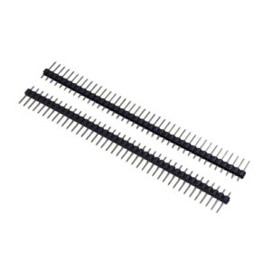 Kit com 200x Barra de Pino 1x40 180 Dourada 2,54mm DS1021-1*40SF11-B