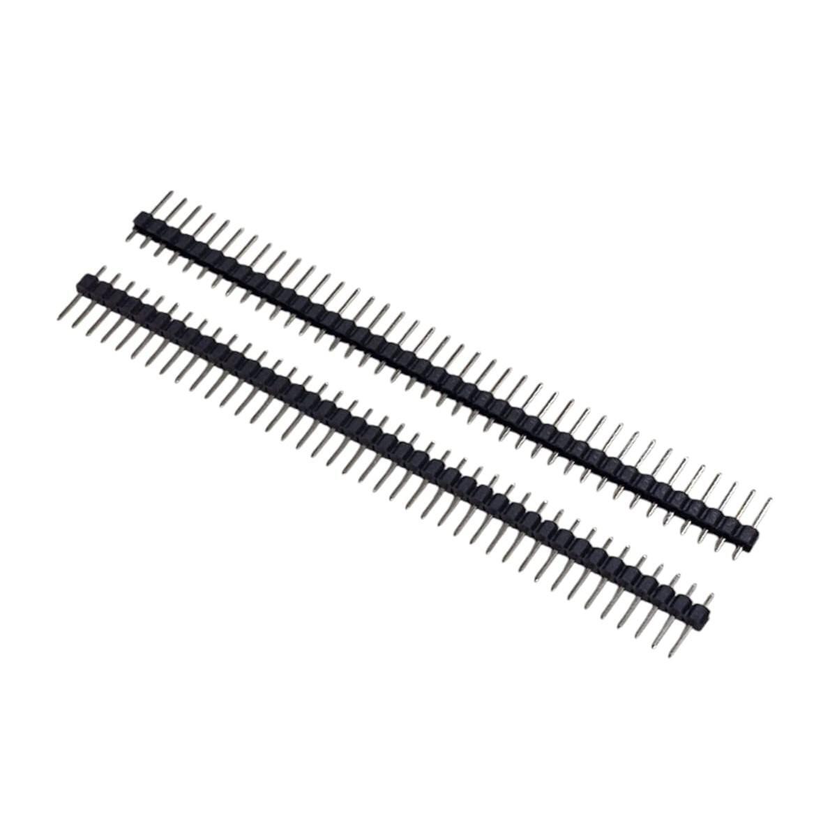 Kit com 200x Barra de Pino 1x40 180 Dourada 2,54mm DS1021-1*40SF11-B