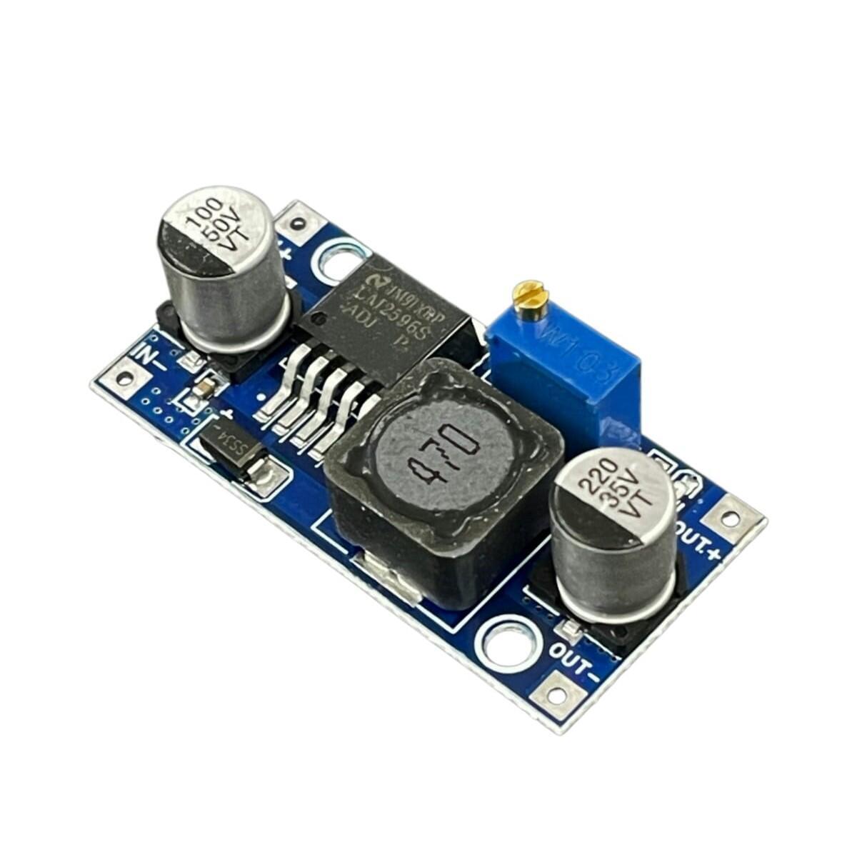 Kit com 5x Modulo Conversor De Tensão DC-DC Buck LM2596