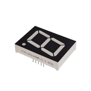 Kit com 10x Display Led 1 Digito 1,2" Anodo Vermelho FYS-12011HUHR-11