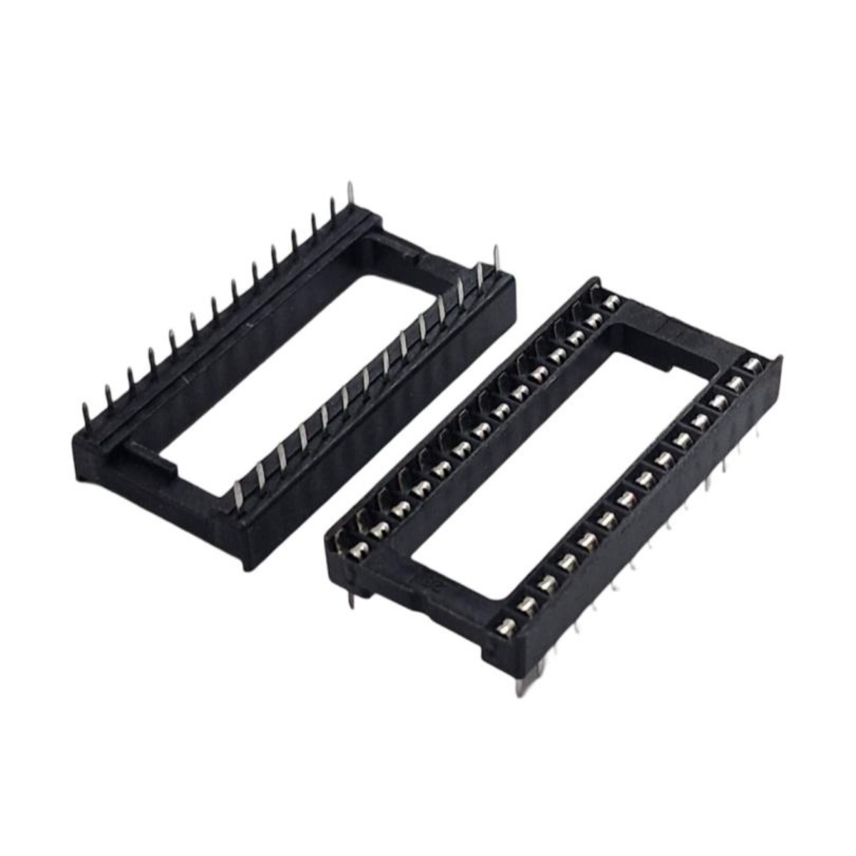 Kit com 34x Soquete Estampado 28 Pinos 15,24mm Largo DS1009