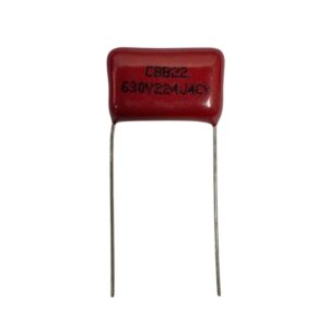 Kit com 100x Capacitor Poliéster 220nF 630V 5% CBB22 P15mm