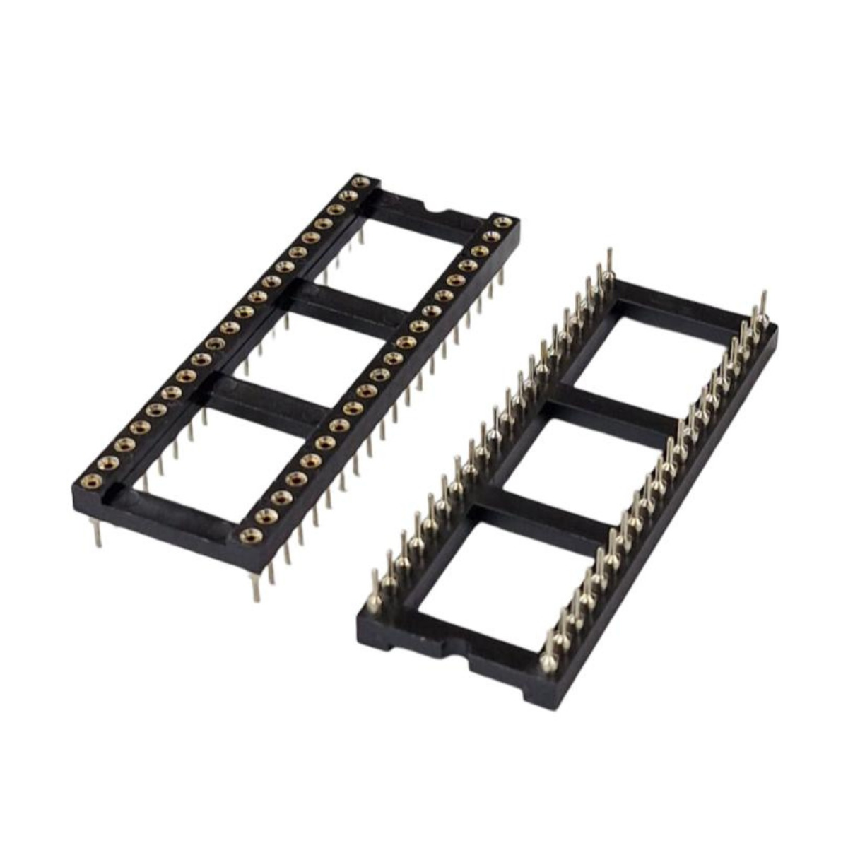 kit com 12x Soquete Torneado 40 Pinos DIP 2,54mm