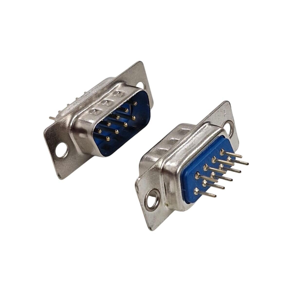 5x Conector Db09 Macho Pci 180