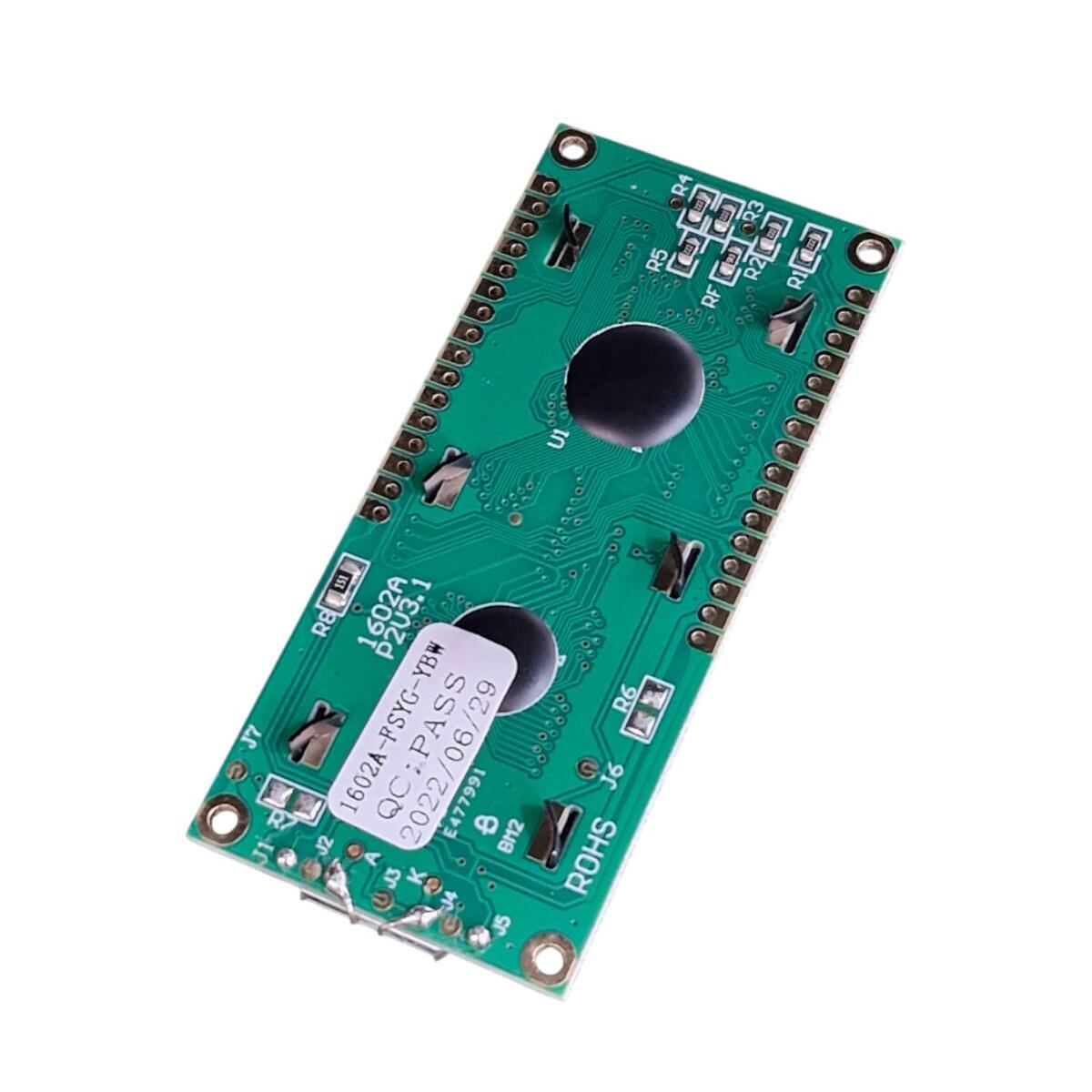 Display Lcd 16x2 Atm1602a-fsyg-ybw Backlight Verde - Imagem 2