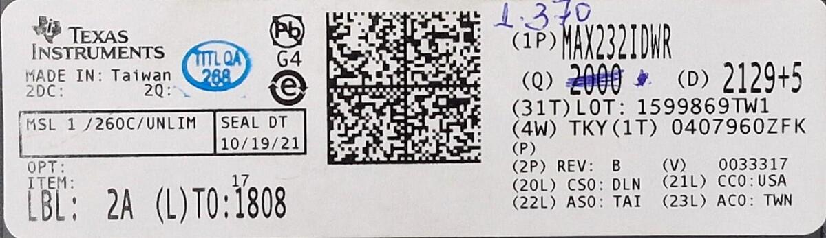 20x Ci Smd MAX232IDWR Soic-16** - Imagem 3