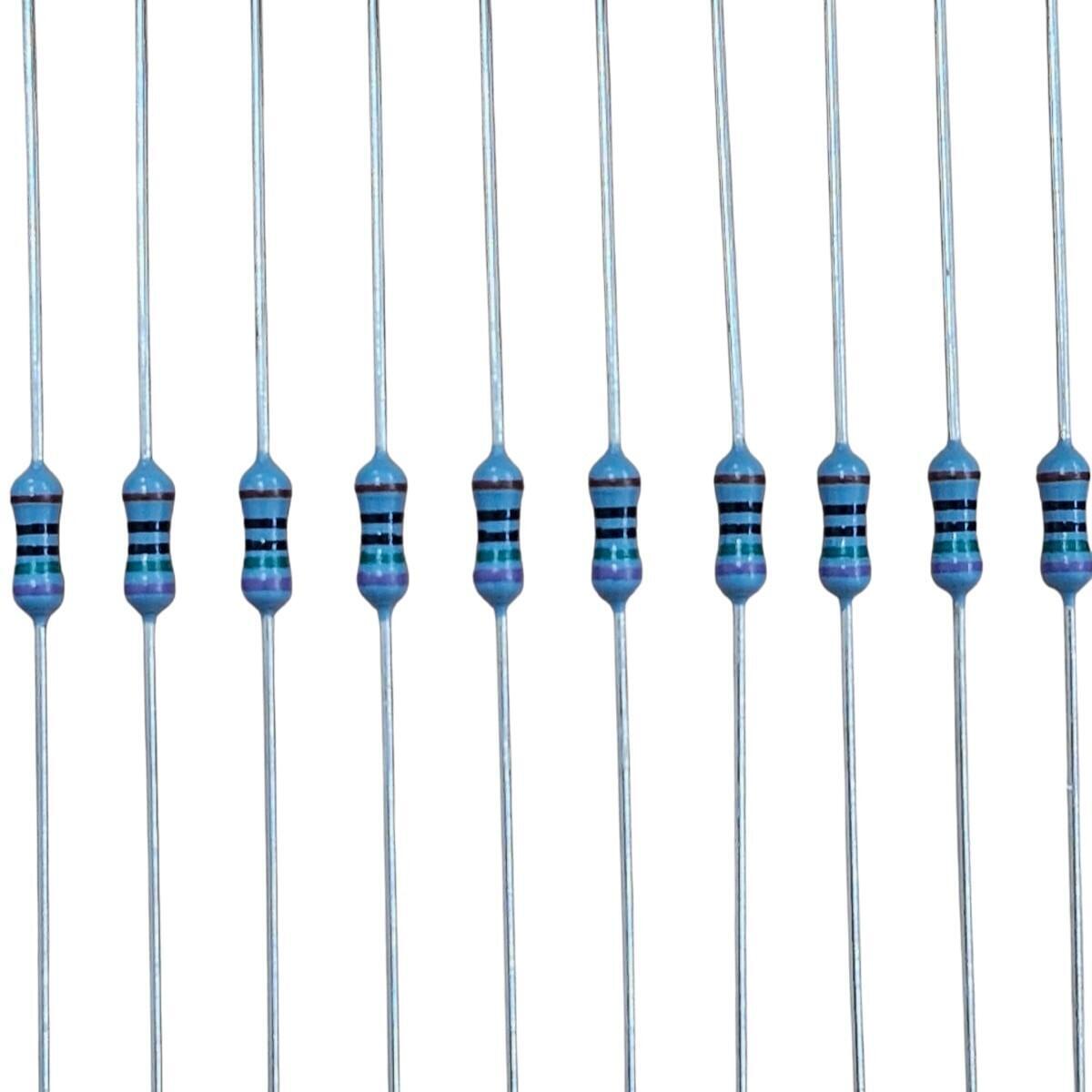 (Embalagem Fechada) Resistor Axial Metal Film MR25 750R 1% 1/4W MF1/4DCT52R7500F - Imagem 2