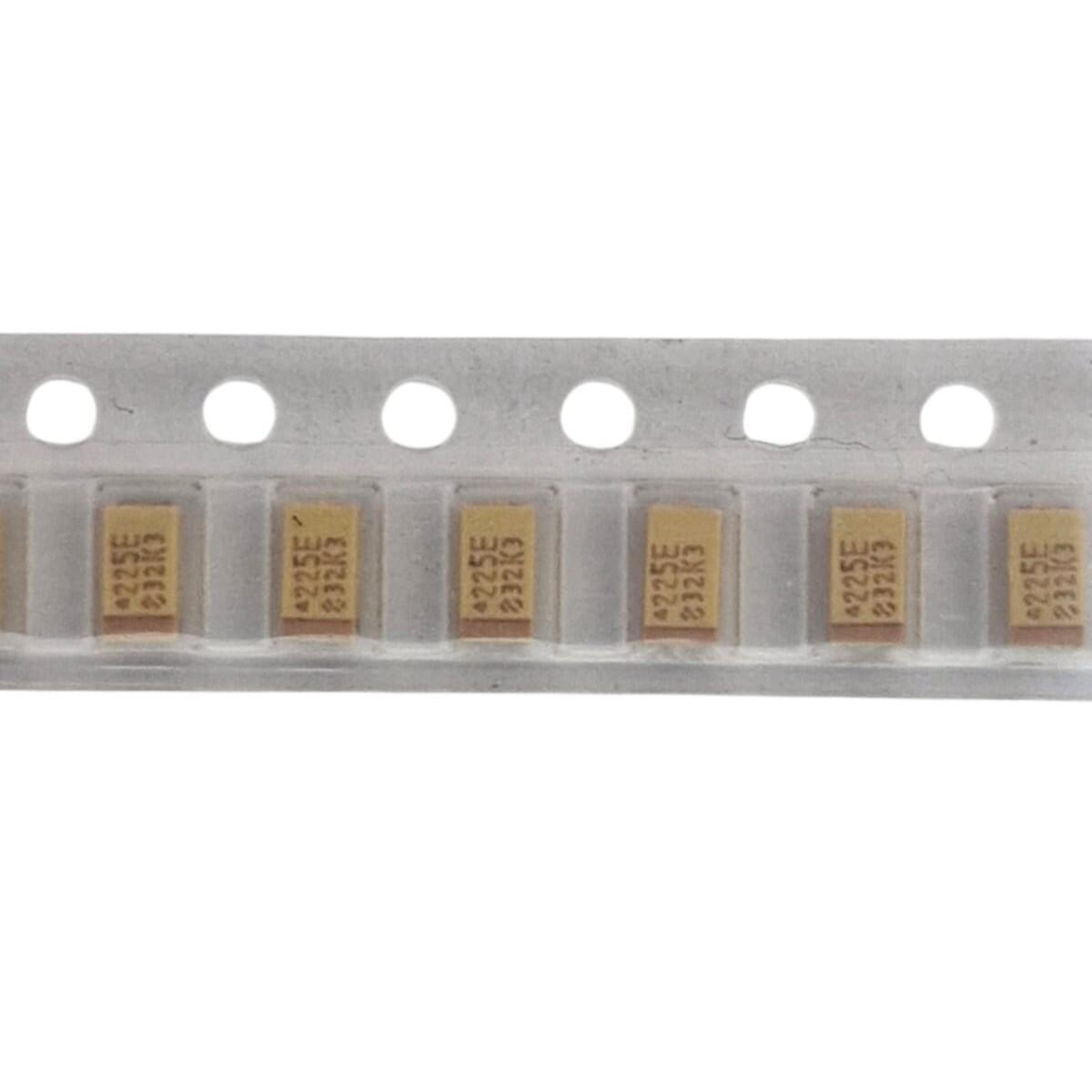 Kit com 50x Capacitor Tantalo Smd 2,2UF 25V CASE A 10% TAJA225K025RNJ - Imagem 2