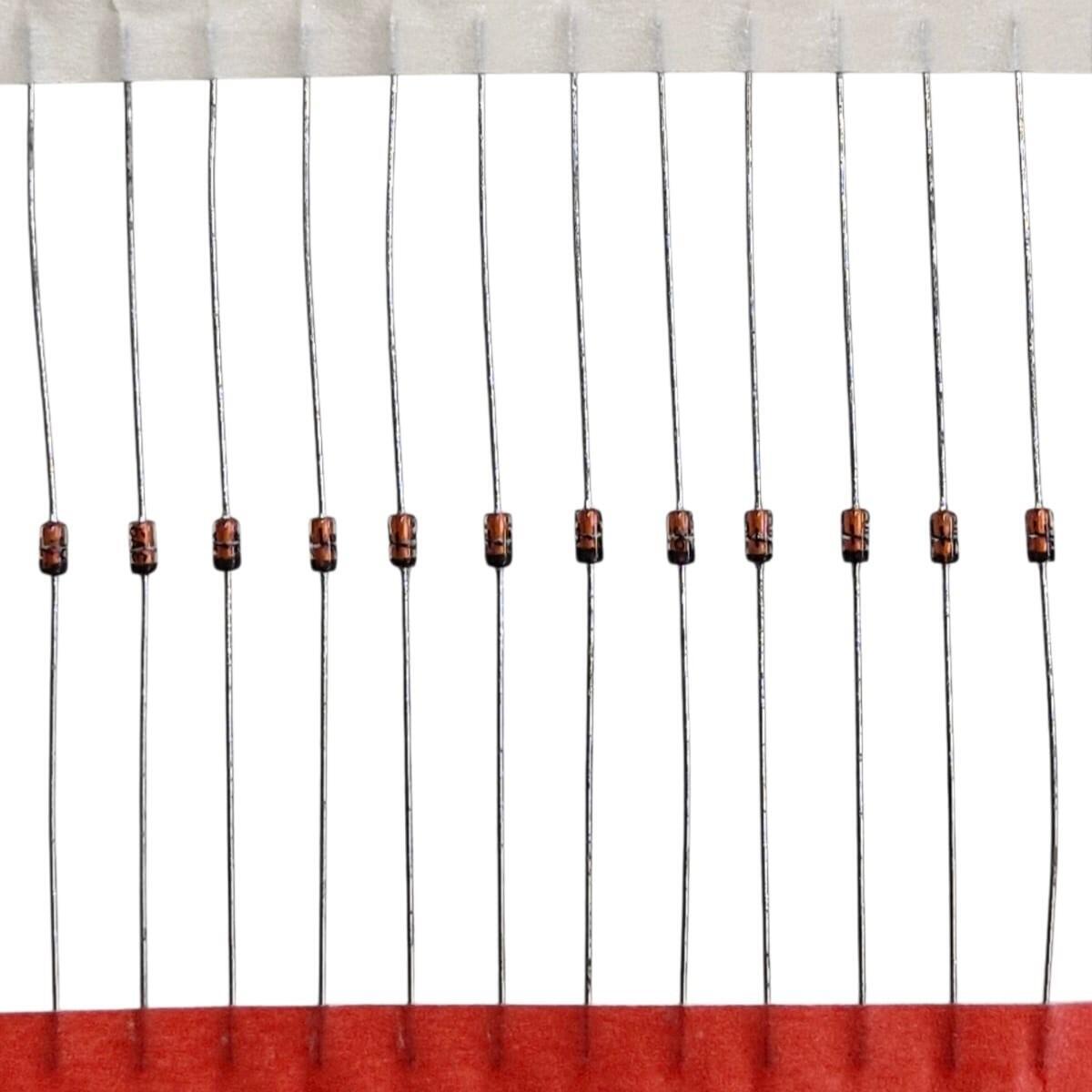 Kit com 100x Diodo Zener Axial BZX55C3V9 Do-35 1/2w - Imagem 2