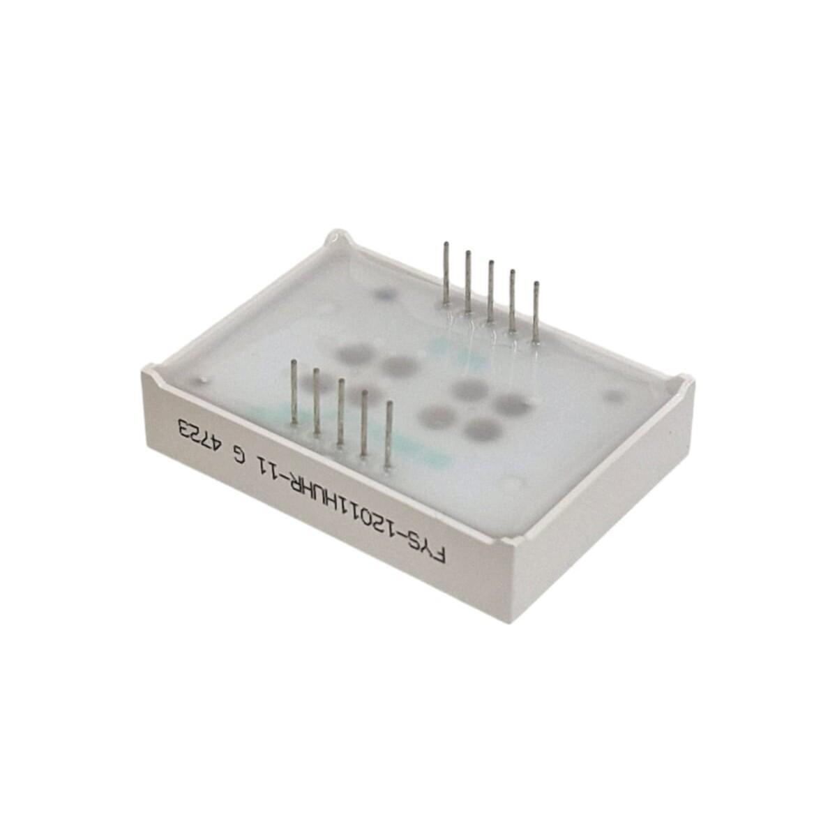 Kit com 10x Display Led 1 Digito 1,2" Anodo Vermelho FYS-12011HUHR-11 - Imagem 2