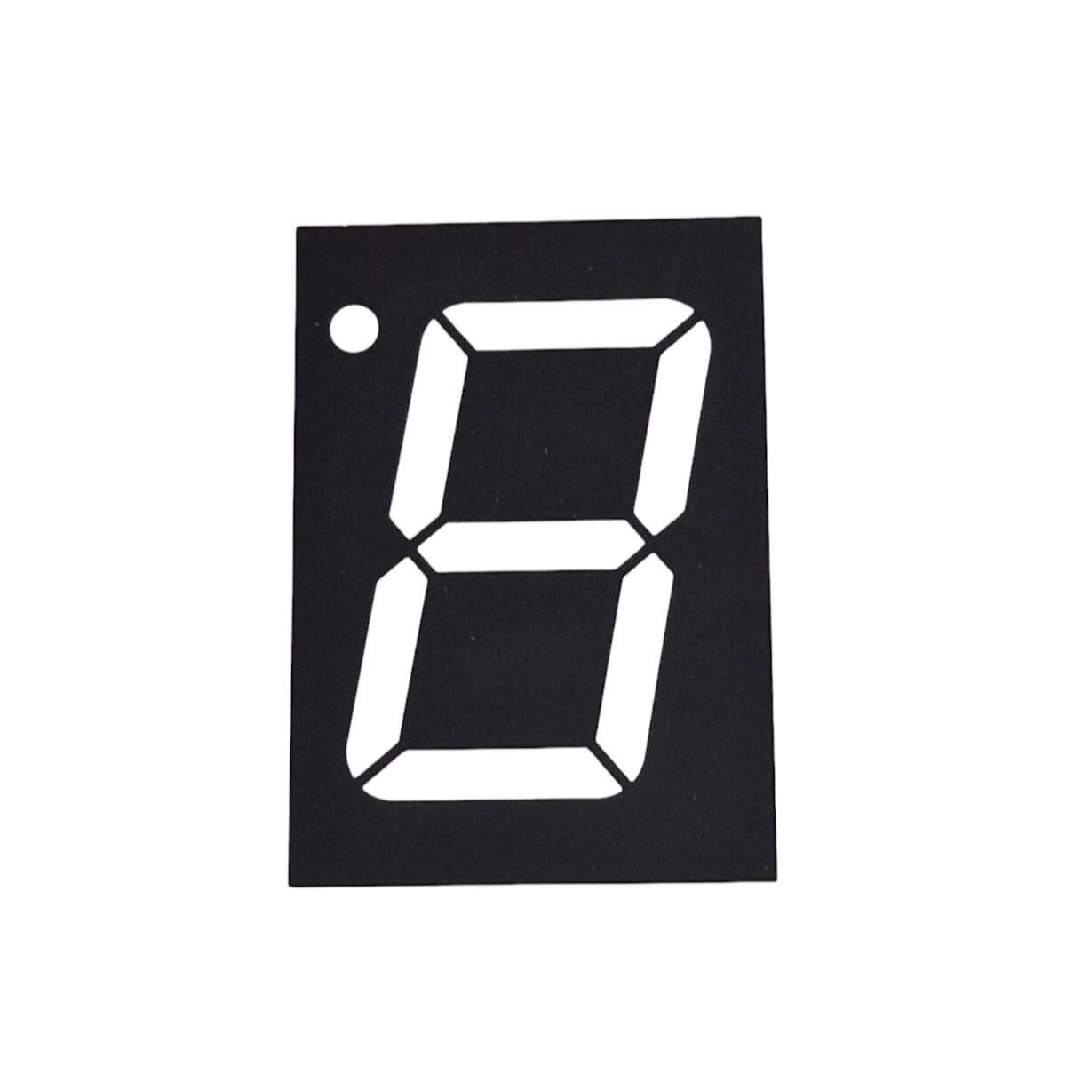 Kit com 10x Display Led 1 Digito 1,2" Anodo Vermelho FYS-12011HUHR-11 - Imagem 3