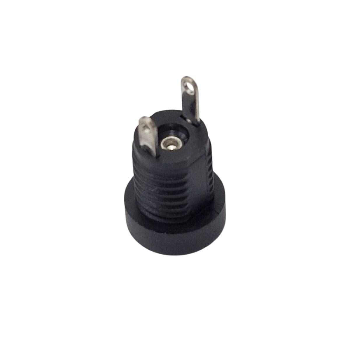 Kit com 50x Conector Jack DC Fêmea 5.5x2.1mm DC-022 com Tampa e Porca - Imagem 4