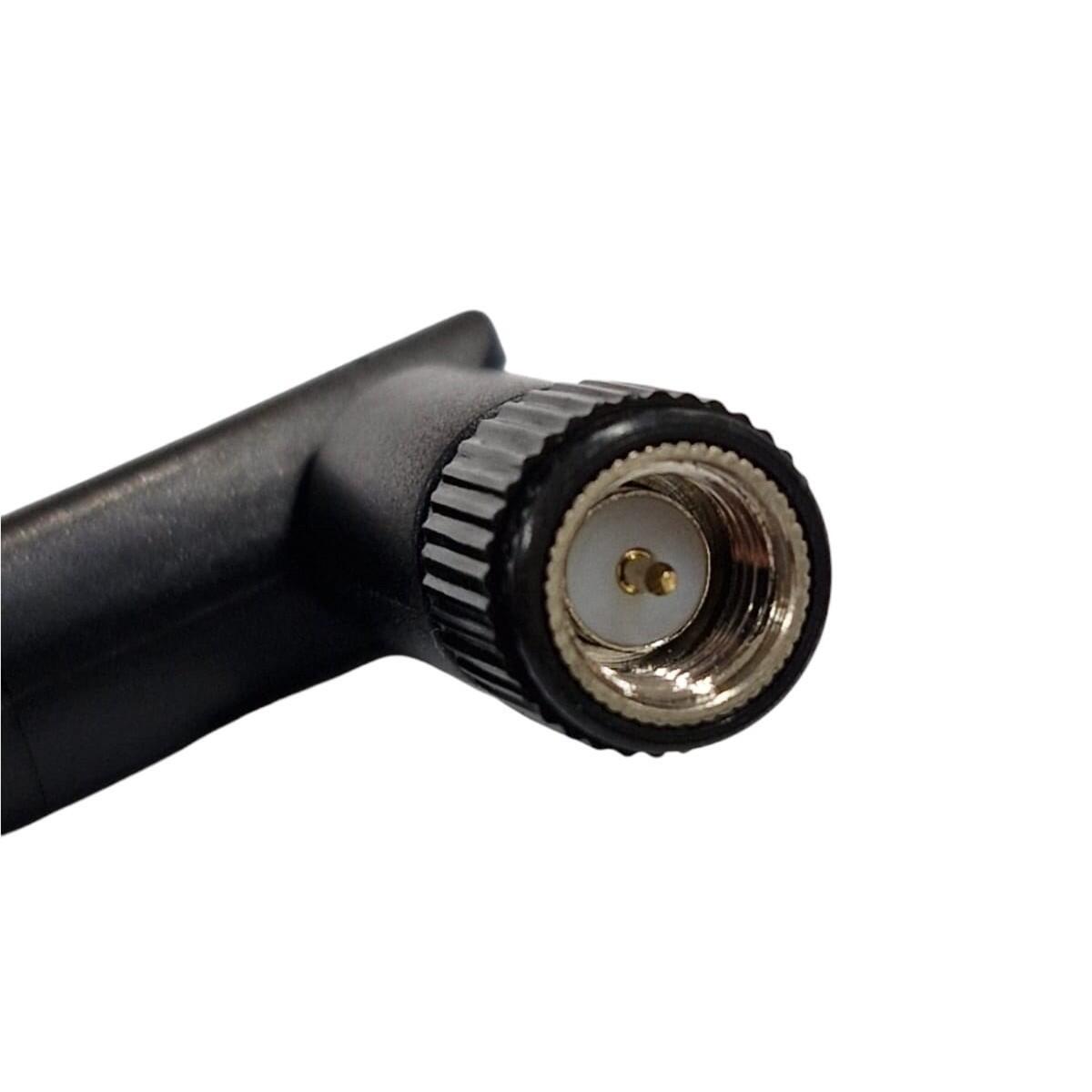 Kit com 3x Antena Wifi 2.4ghz 3dbi Conetor Rp-sma C/ Cabo Adaptador - Imagem 3