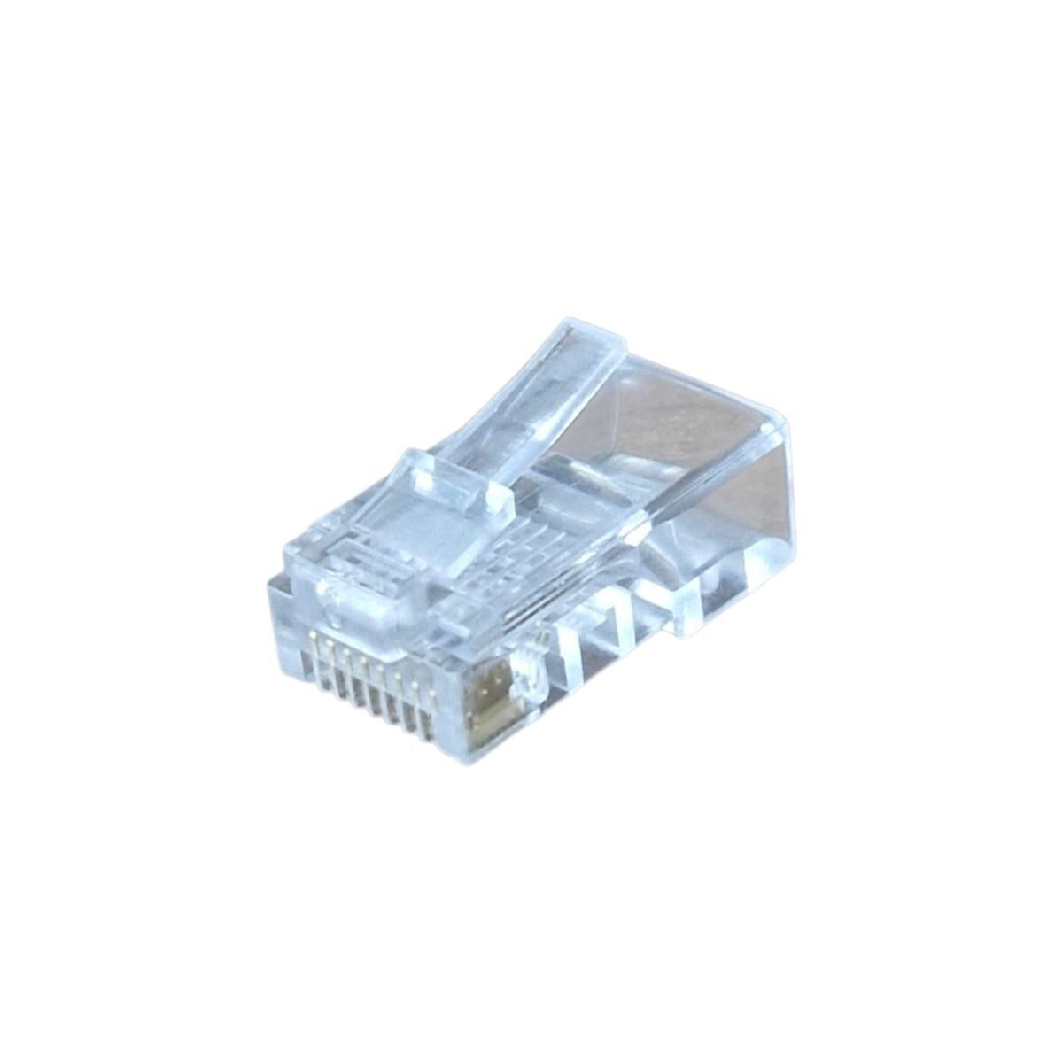 Kit com 50x Conector Rj45 Macho Cat5e Cabo Rede Não Vazado