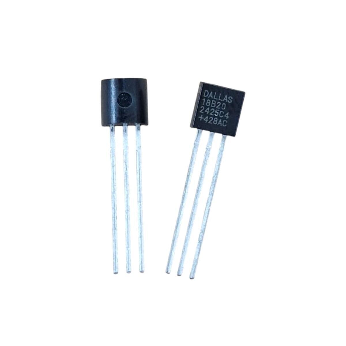 Kit com 20x Sensor de Temperatura DS18B20 TO-92