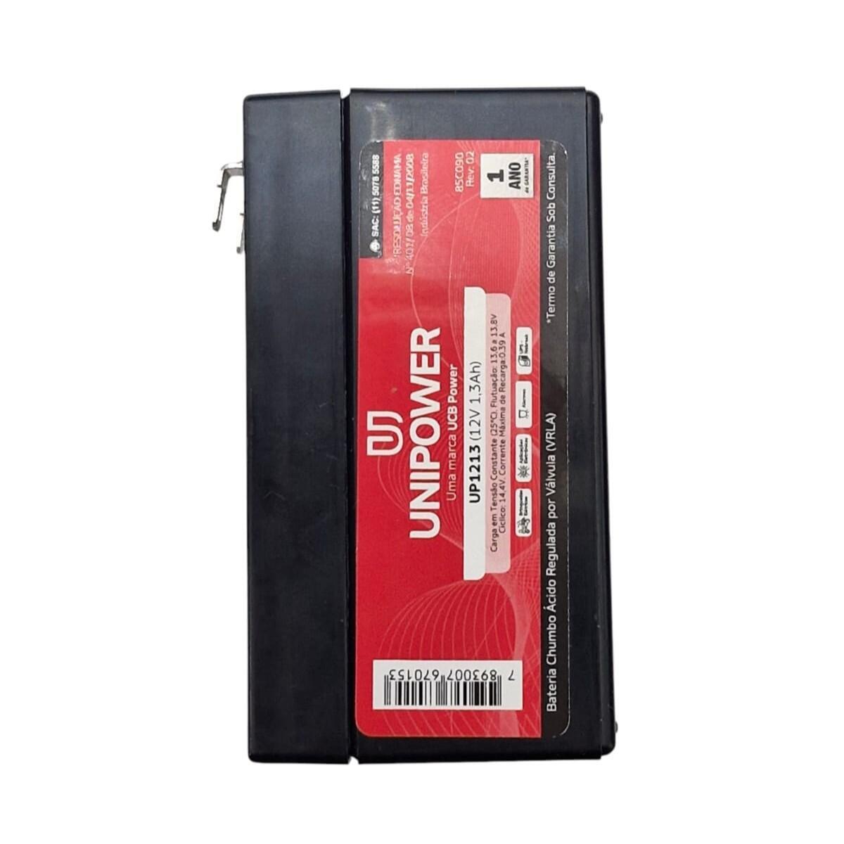 Bateria Selada Unipower 12v 1.3ah - Imagem 5