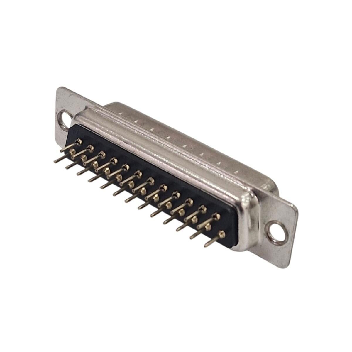 Kit com 50x Conector D-Sub 25 Pinos Macho DS1034-25MBNSiSS Gold Flash - Imagem 2