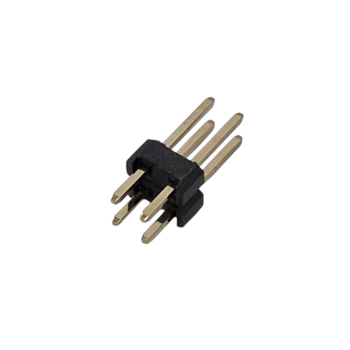 Kit com 50x Barra de Pinos 2x2 180 2,54mm - Imagem 2