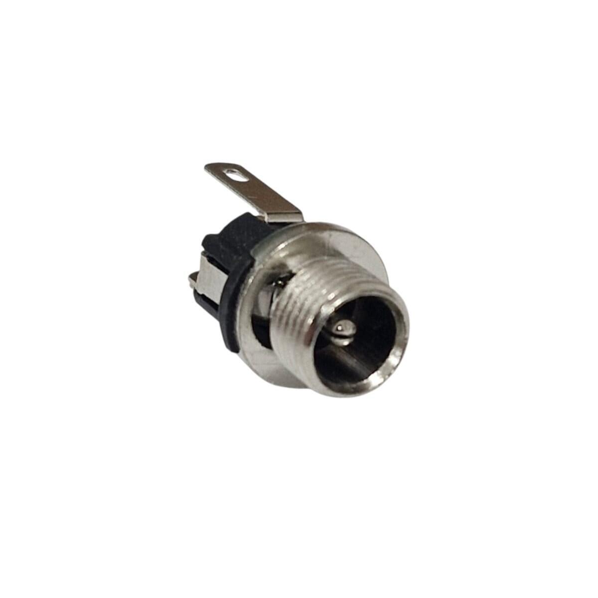 Kit com 50x Conector Jack P4 Fêmea Painel 2,5x5,5 DC025M Com Rosca - Imagem 5