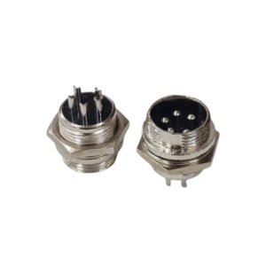 Kit com 100x Conector Mike 5 Pinos Macho GX16-5 LS3004-3011