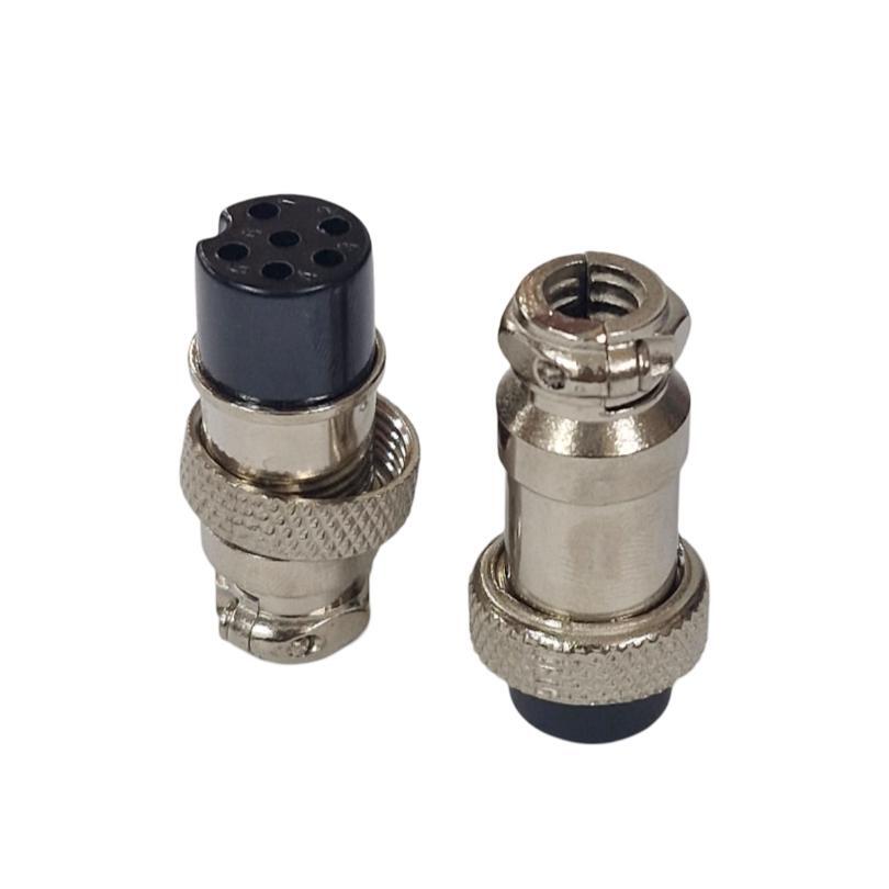 Kit com 50x Conector Mike Fêmea 6 Vias GX16-6 LS3005-3012