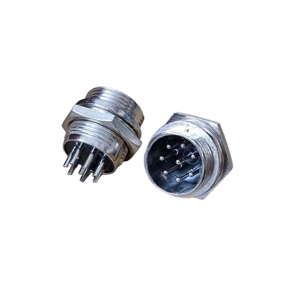 Kit com 10x Conector Mike 8 Vias Macho GX16-8 LS3007-3014
