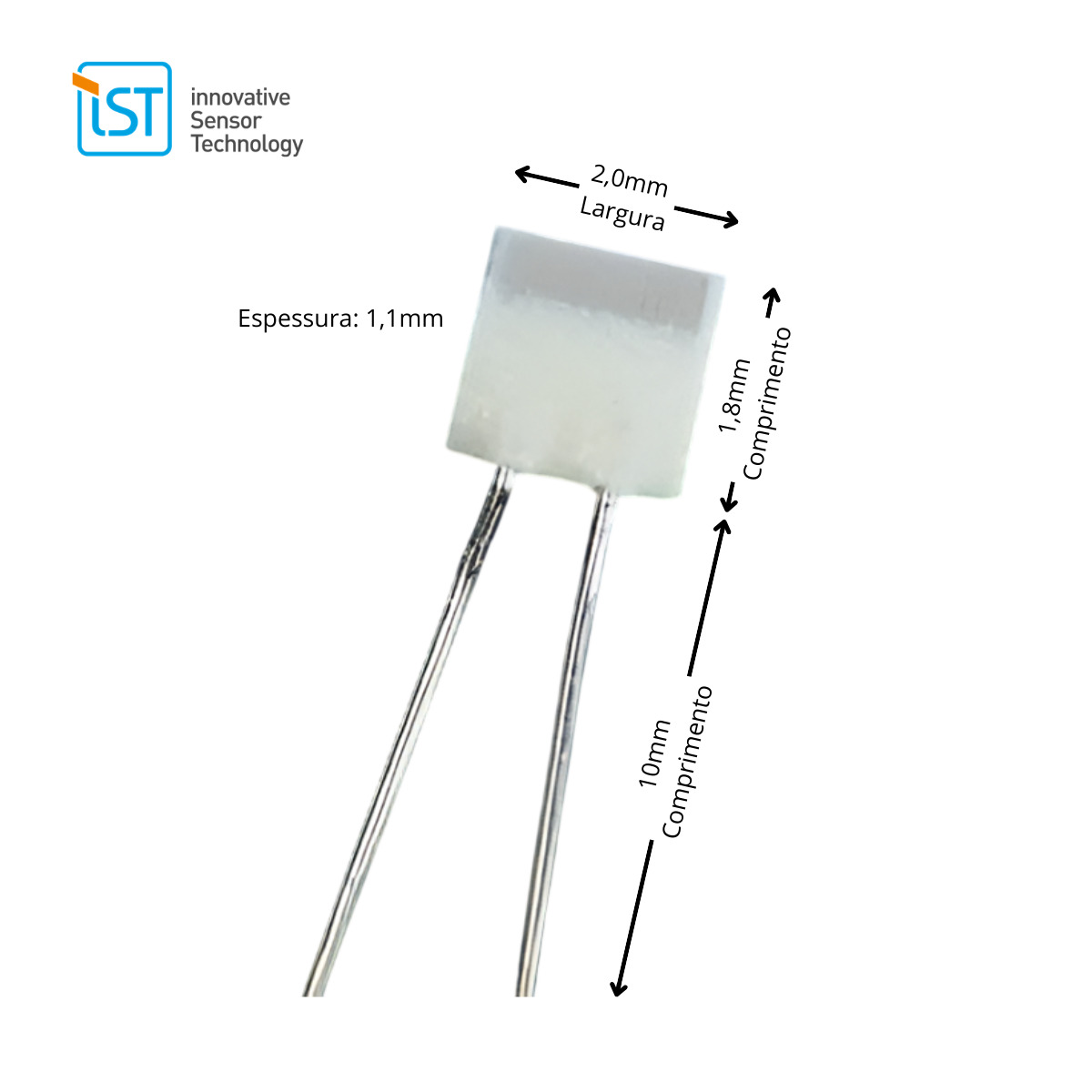 Kit com 50x Sensor de Temperatura Pt1000 Classe A P1K0.202.6W.A.010