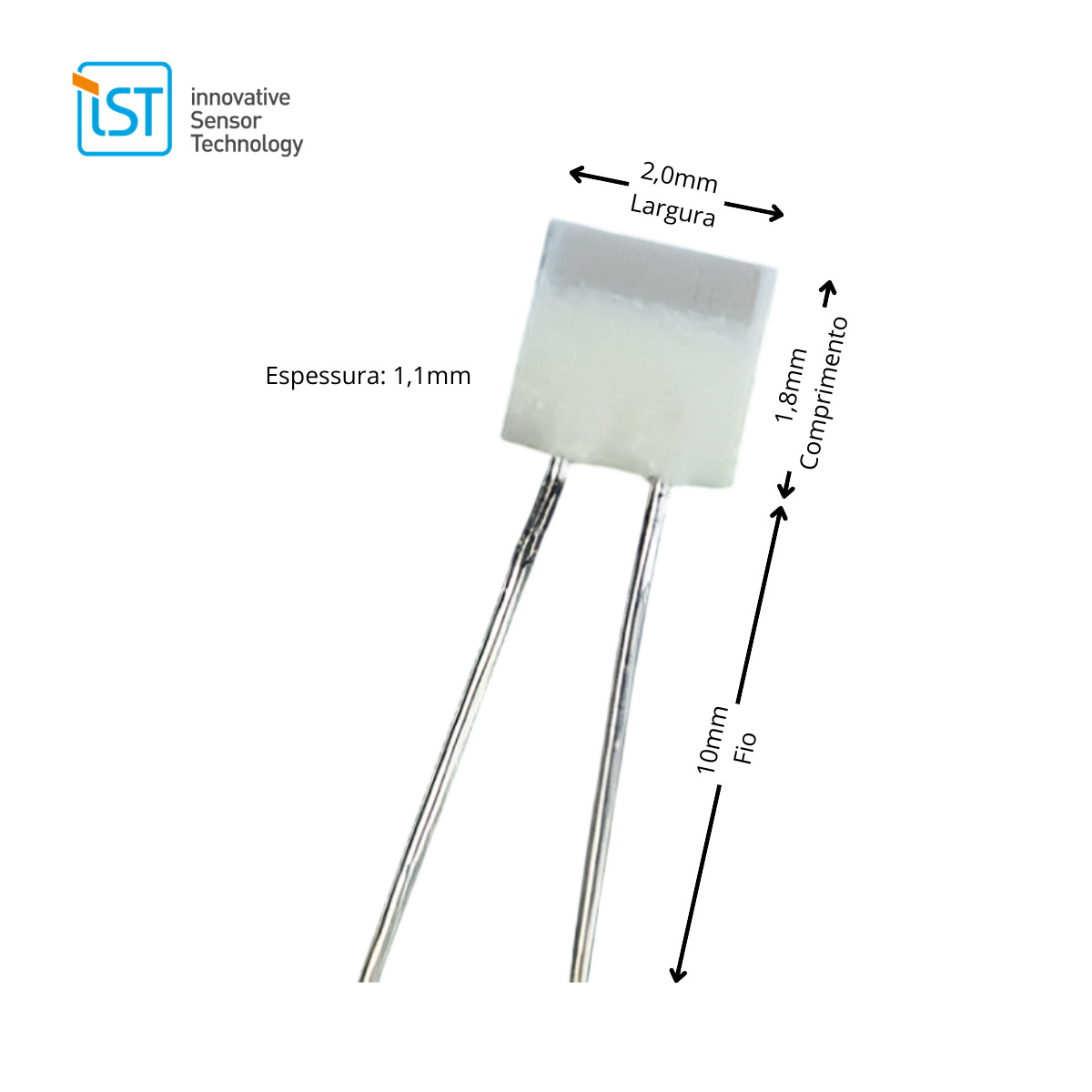 Sensor de Temperatura PT1000 Classe B IST P1K0.202.6W.B.010 Original