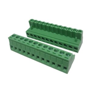 Kit com 192 Conector Borne 12 Vias Femea 90G 2EGTK-5.08-12-14-00 Verde