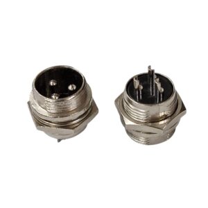 Kit com 50x Conector Mike 3 Pinos GX16 LS3002-3009