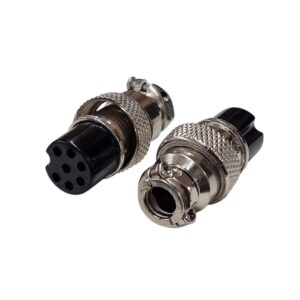 Kit com 50x Conector Mike Fêmea 7 Vias GX16-7 LS3006-3013