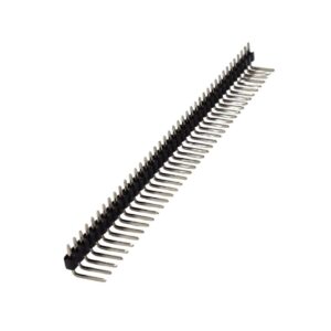 Kit com 100x Barra de Pinos 1x40 90 Graus Estanhada