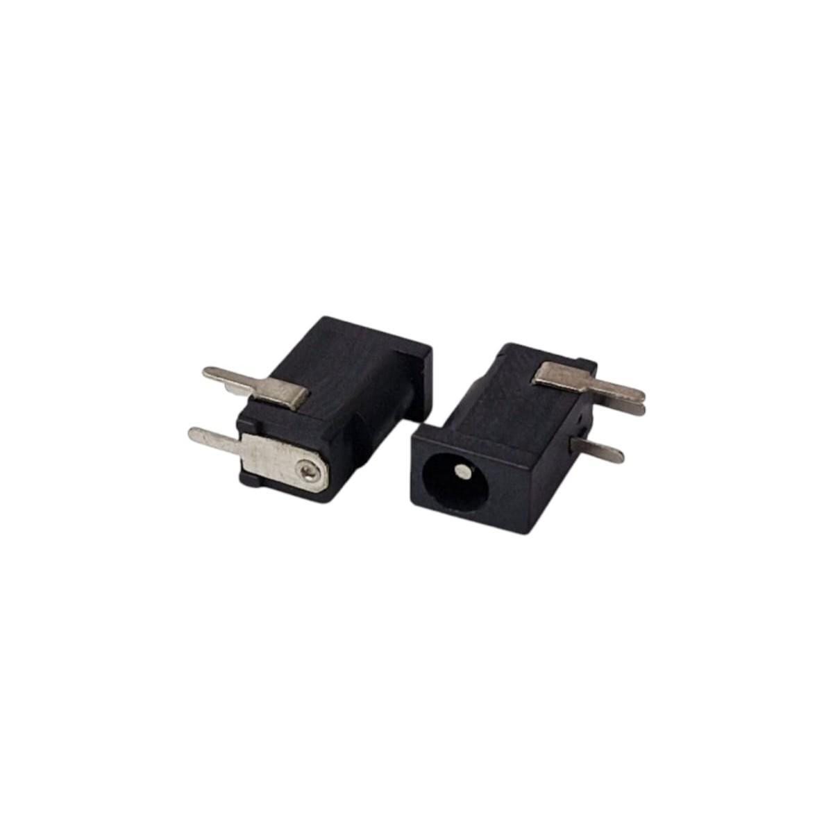 Kit com 20x Conector Jack J4 DC-002 1,1mm Fêmea para Placa PCI
