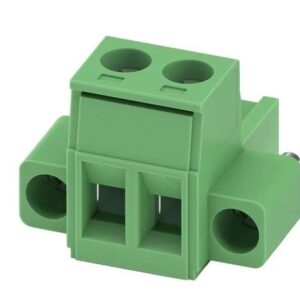 1x Conector Borne Femea 2 Vias 180g WJ2EDGKB-5,08 C/Flange