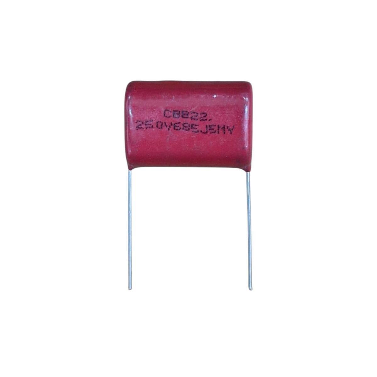 Kit com 100x Capacitor Polipropileno CBB22 6.8uF 250V P27 (6M8)