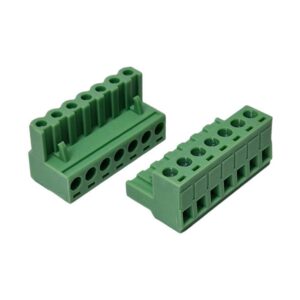 Kit com 100x Conector Borne 7 Vias Femea 90G 2EDGK-5.08-07-14-000 Verde