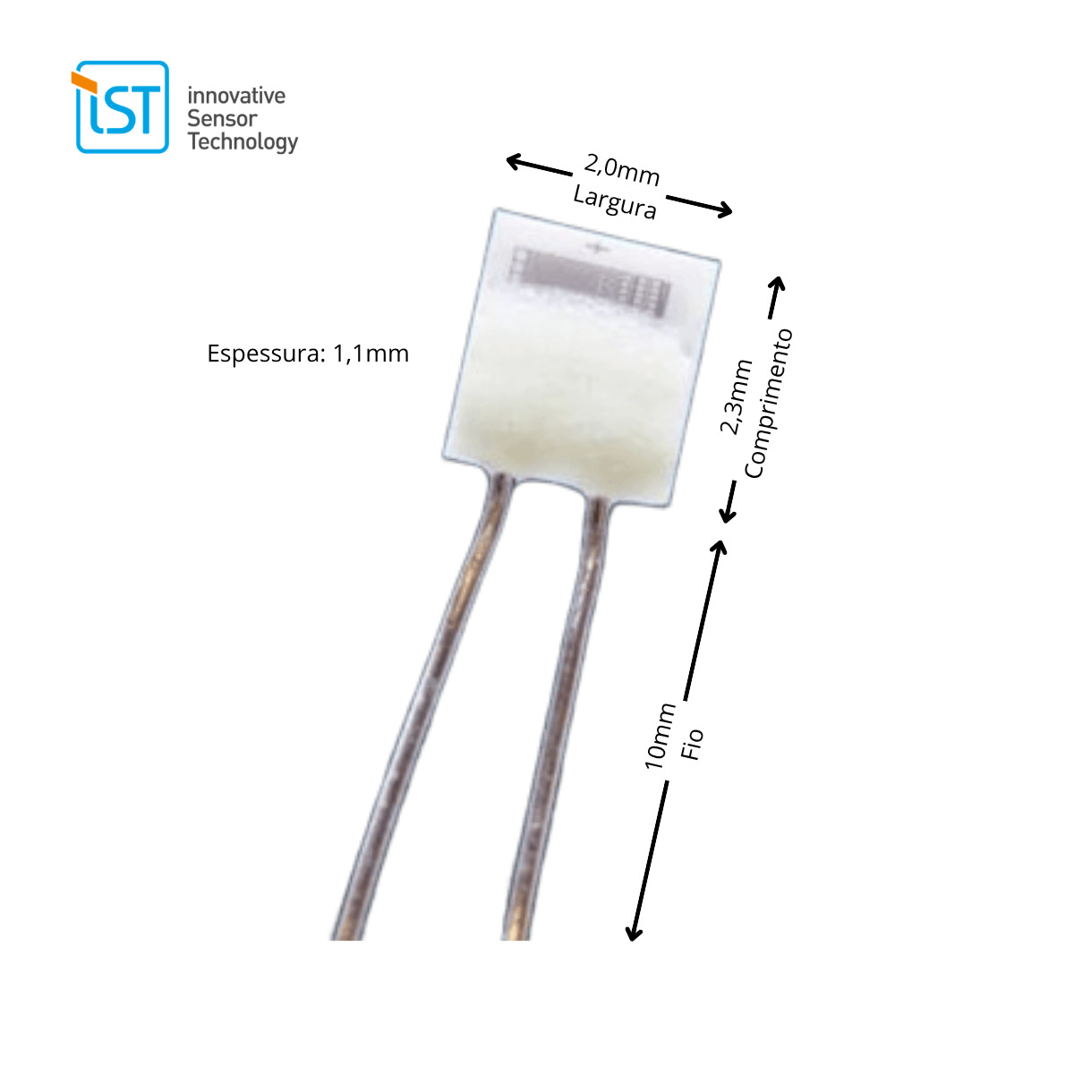 Sensor de Temperatura Pt1000 IST AG P1K0.232.6W.B.010 Classe B