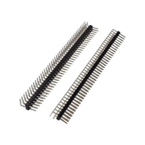 Kit com 10x Barra de Pinos 2x40 90 Graus 2,54mm