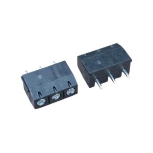 Kit com 100x Conector Borne KRE 3 Vias 10mm GS002S-5.00-03P-3 Preto