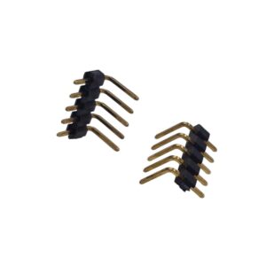 Kit com 50x Barra de Pinos 1x5 90 Graus Invertida