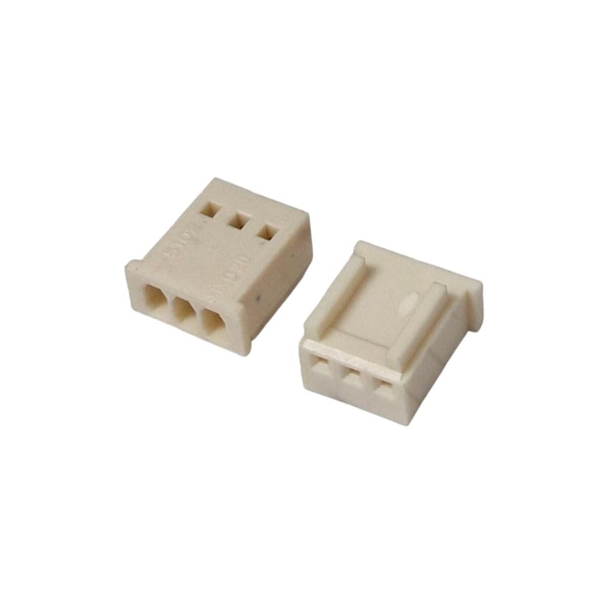 Kit com 100x Conector 3 Vias Alojamento Femea 180g KK 5051-03 Perfil Baixo