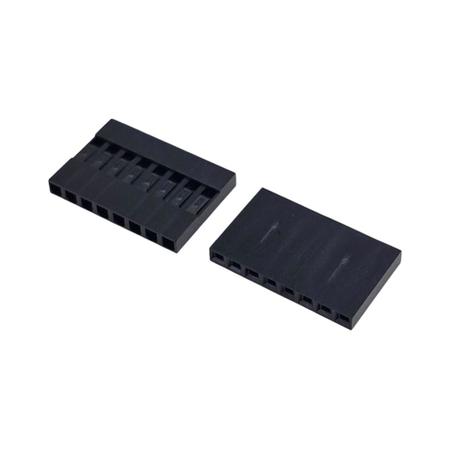 Kit com 50x Conector 8 Vias Fêmea 2,54mm