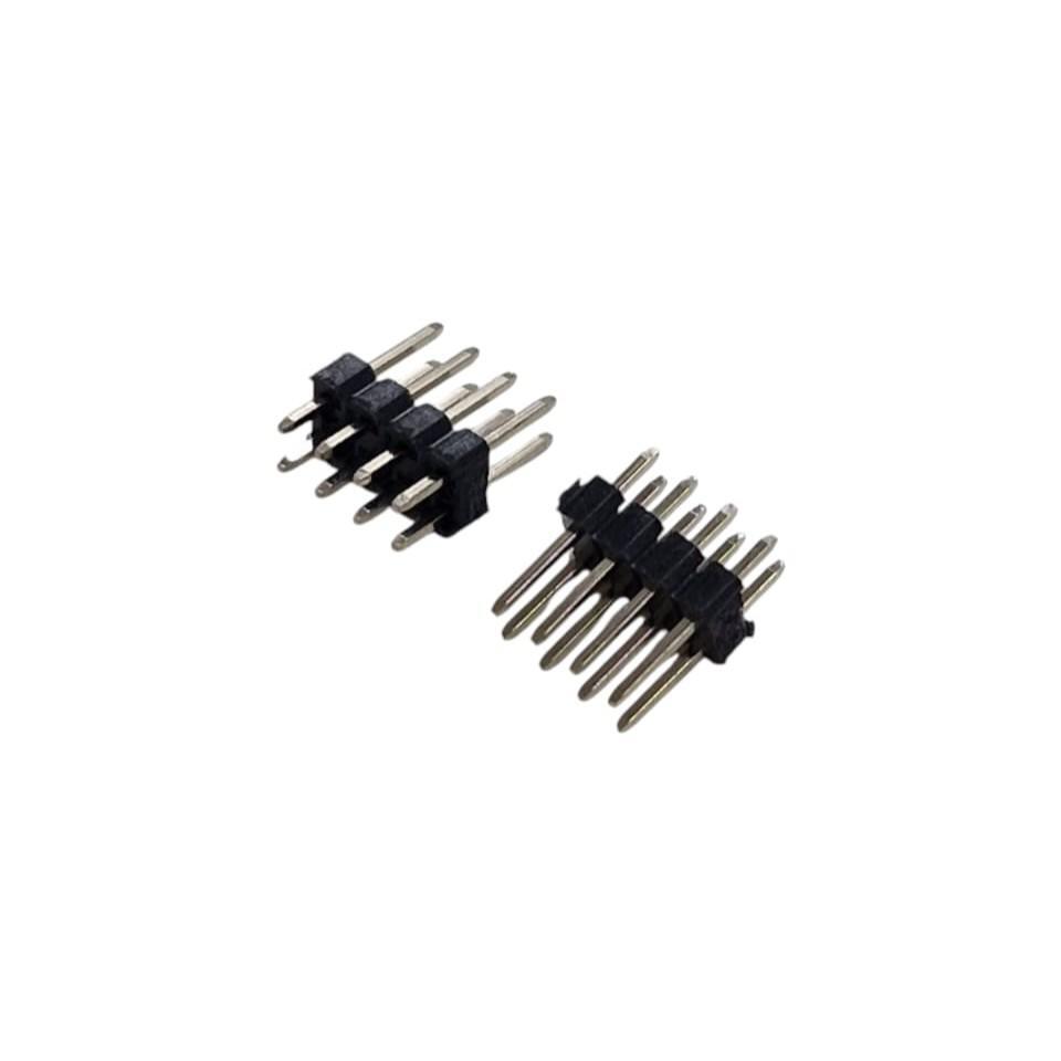 Kit com 50x Barra de Pinos 2x4 Reta 2,54mm