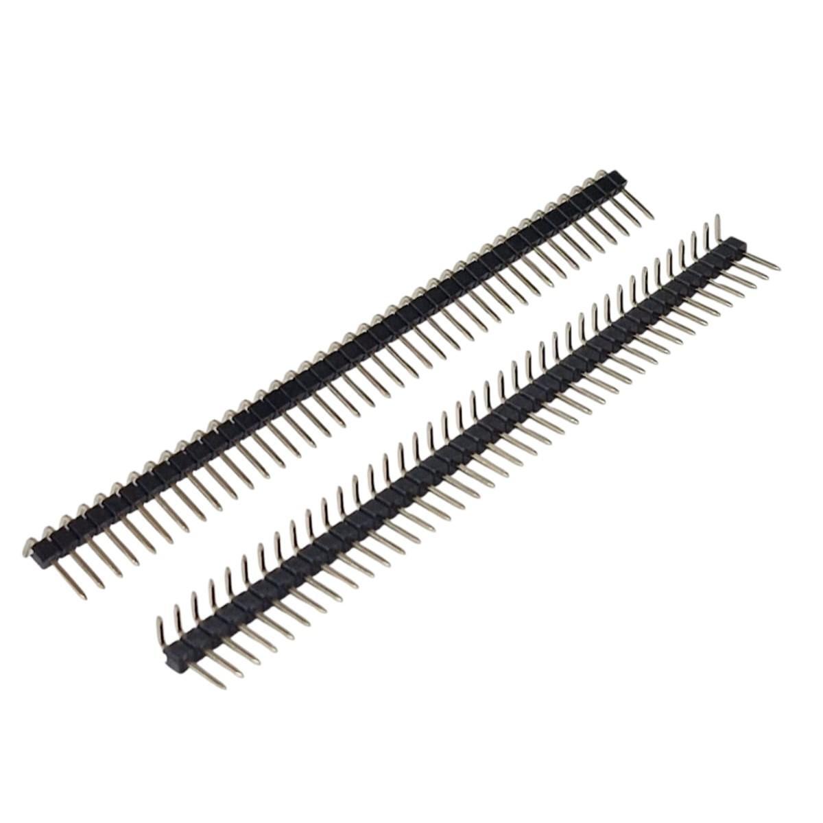 Kit com 10x Barra de Pinos 1x40 90 Graus Dourada