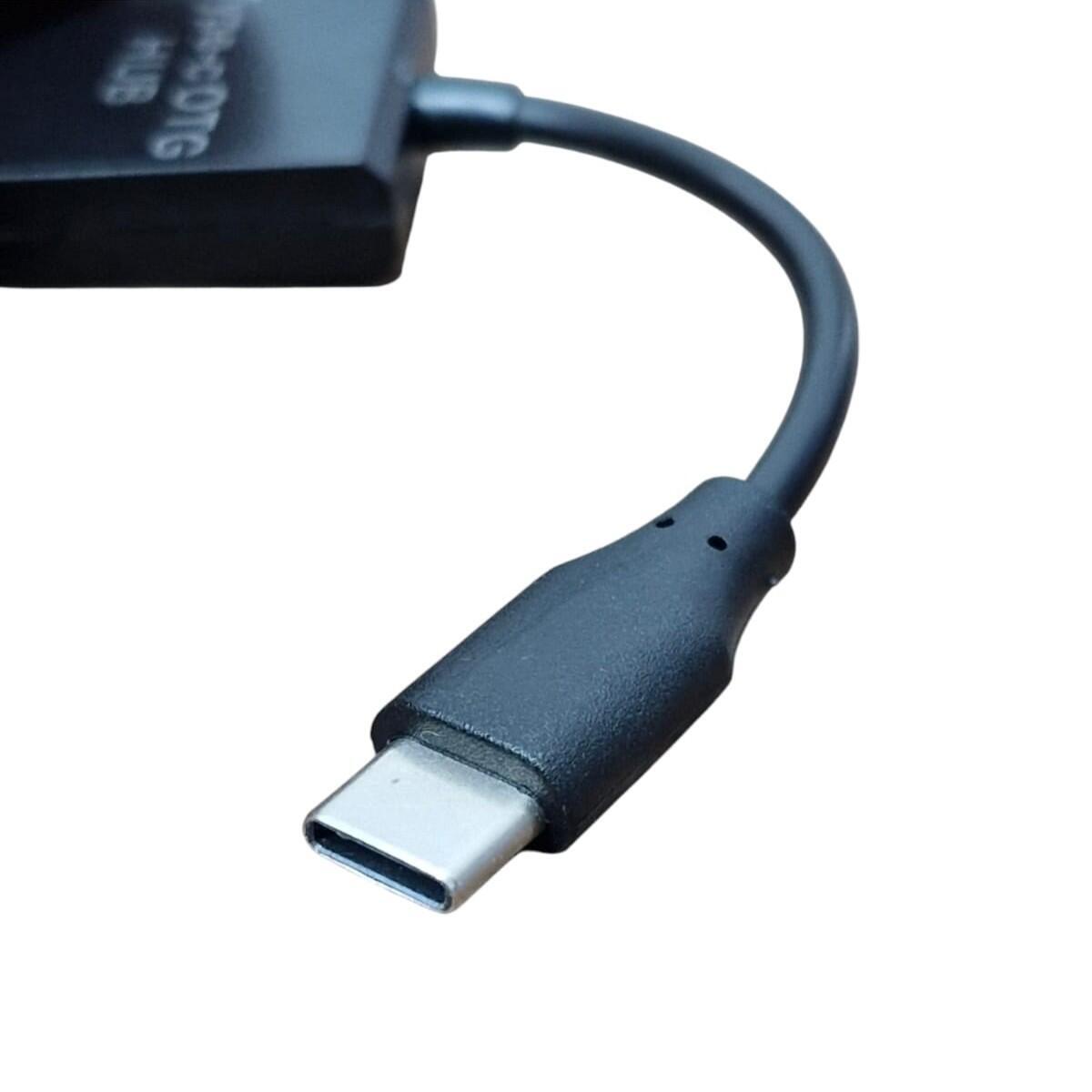 Cabo Adaptador Tipo C Otg 3 Em 1 Micro Usbusb Para Telefone - Imagem 3