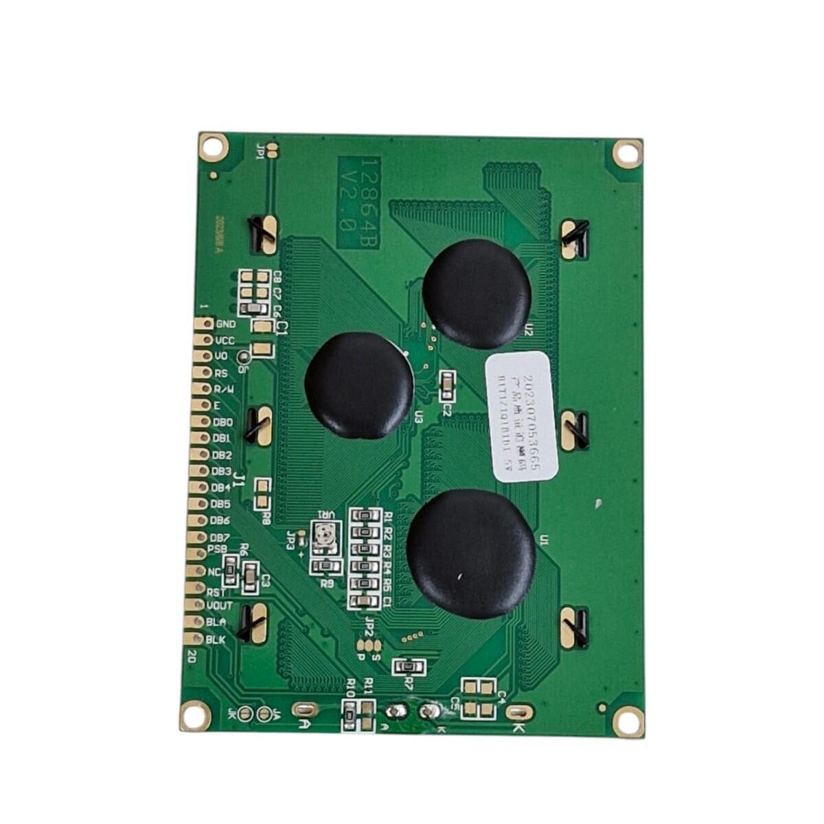Display Lcd Gráfico Glcd 128x64 Backlight Azul St7920 Arduin - Imagem 3