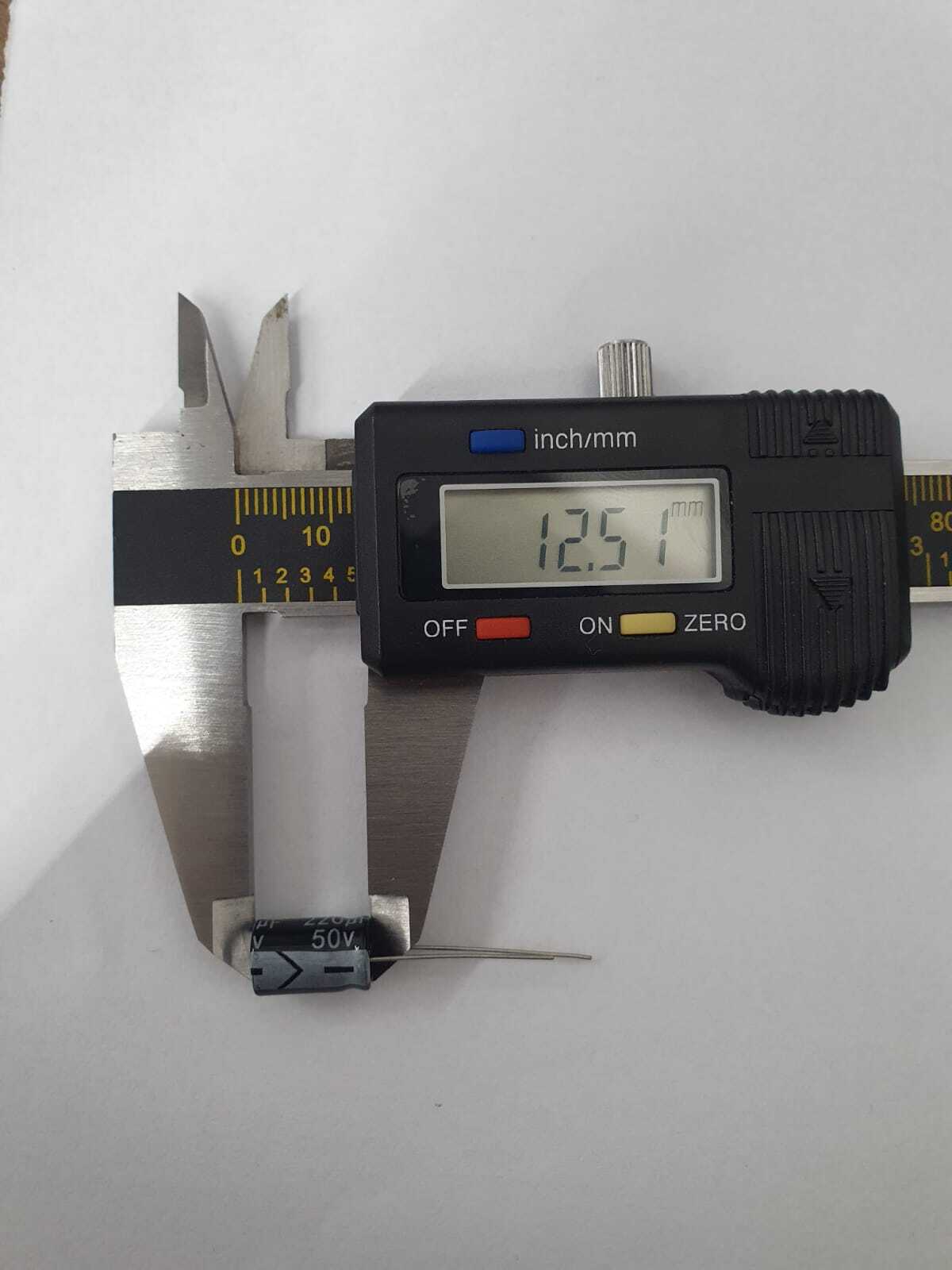 Kit com 500x Capacitor Eletrolitico 220uf 50v 20% -40c+105c 8x12mm - Imagem 4