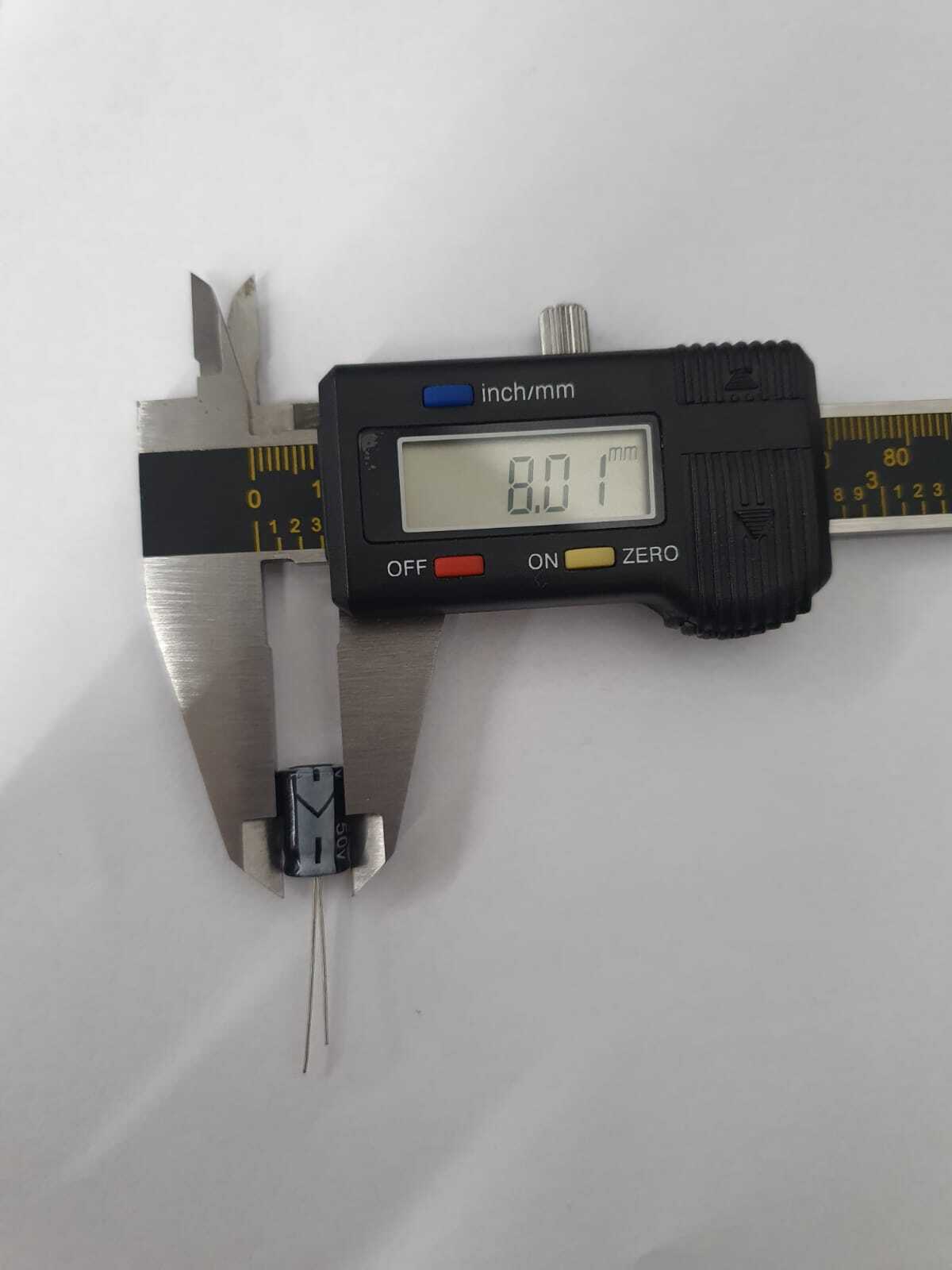 Kit com 500x Capacitor Eletrolitico 220uf 50v 20% -40c+105c 8x12mm - Imagem 5