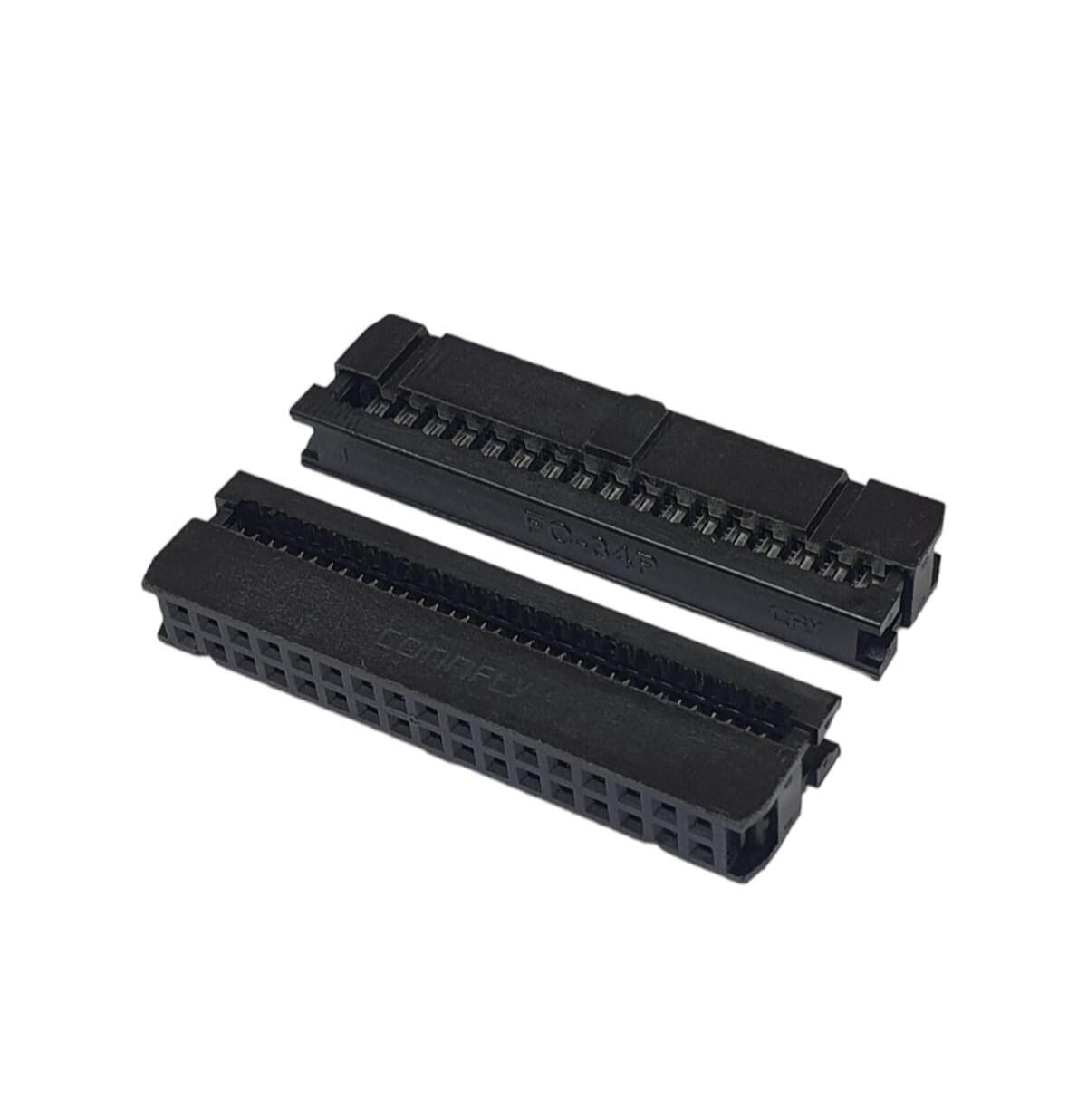 Kit com 60x Conector Latch Femea 34 Vias Fc34 DS1016-34MA2BB - Imagem 3